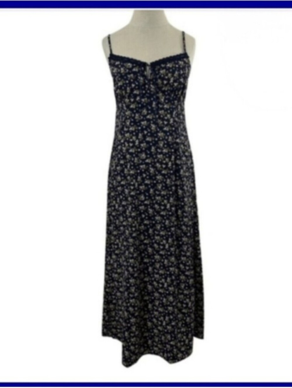 Blu Pepper Black Floral Maxi Slip Dress